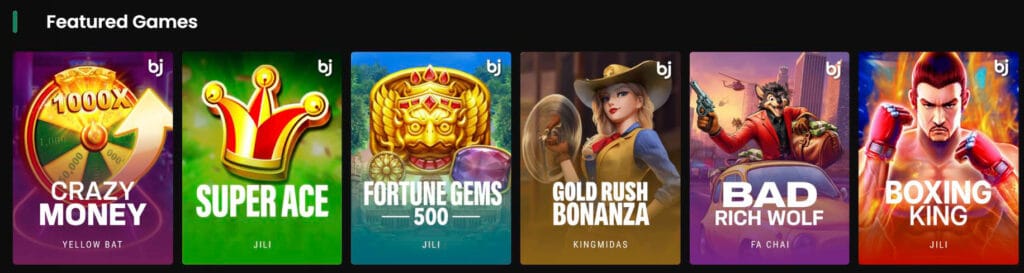 featured games at baji